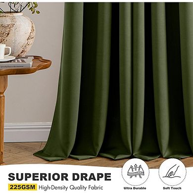 Blackout Curtains 2 Panels, Thermal Insulated, Noise Reducing Drapes