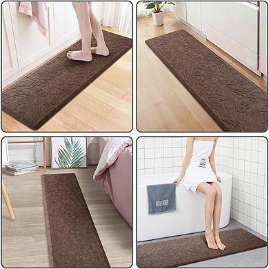 Cushioned Anti Fatigue Kitchen Mat Waterproof Non Slip Ergonomic Standing Rug