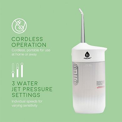Complete Oral Care Bundle: Rechargeable Toothbrush, Water Flosser Tongue Scraper