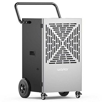 216 pt. Commercial Dehumidifier with Pump for Basements, Warehouses, Gyms up to 8000 sq. ft in Black