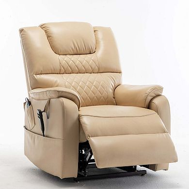 Oversized Power Lift Recliner with 180 Degree Flat Lay for Home Living Room