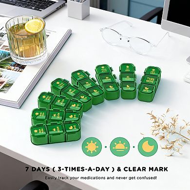 Splendid Frame Pill Organizer 3 Times A Day