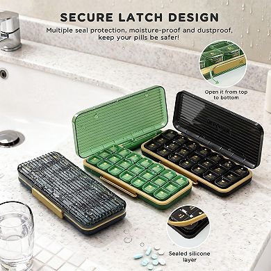 Splendid Frame Pill Organizer 3 Times A Day
