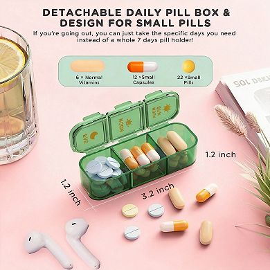 Splendid Frame Pill Organizer 3 Times A Day