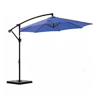 YIORTWO 9.7 FT Offset Patio Umbrella Cantilever Outdoor Sun Shade with Tilt