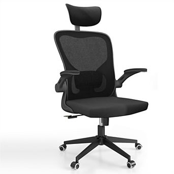 Loheer High Back Ergonomic Mesh Office Chair with Adjustable Headrest, Lumbar Support