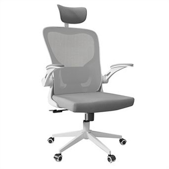 Loheer High Back Ergonomic Mesh Office Chair with Adjustable Headrest, Lumbar Support
