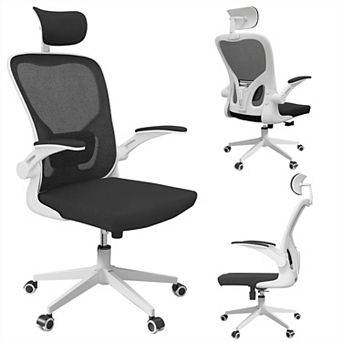 Loheer High Back Ergonomic Mesh Office Chair with Adjustable Headrest, Lumbar Support
