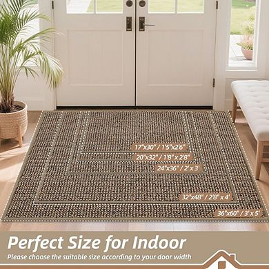 Dirt Trapper Non Slip Washable Entryway Door Mat Absorbent Floor Rug