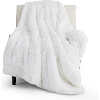 Fluffy Throw Blanket Soft Cozy Warm Faux Fur Sherpa Fleece Plush Thick Blanket