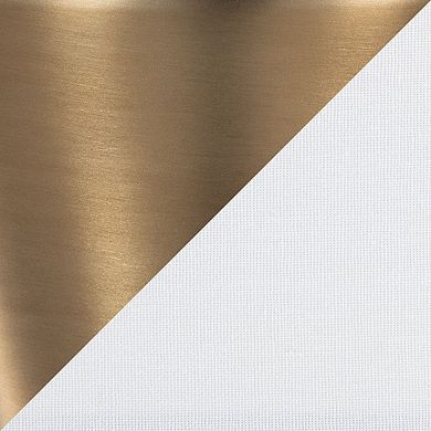 Loheer Contemporary Metal Floor Lamp with Linen Shade