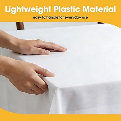 Fitted Black Spandex Tablecloth 2-Pack Washable Rectangular Cover