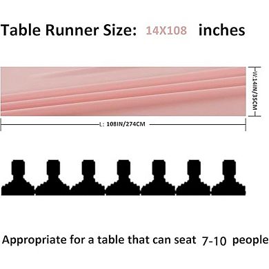 6-Pack Sheer Chiffon Table Runner Romantic Wedding & Party Decor