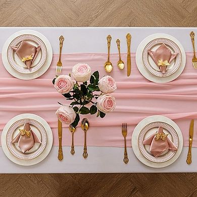 6-Pack Sheer Chiffon Table Runner Romantic Wedding & Party Decor