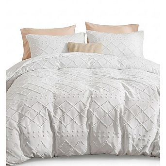 Boho Duvet Cover Set, Soft Breathable, Machine Washable, Zipper Closure