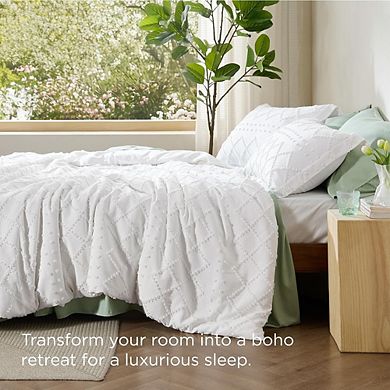 Boho Duvet Cover Set, Soft Breathable, Machine Washable, Zipper Closure