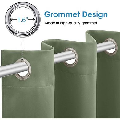 Blackout Curtains 2 Panels, Thermal Insulated, Soundproof Drapes