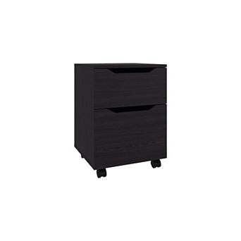 Ethan Open Shelves Nightstand With One Door, Modern Bedside Table For Bedroom Storage