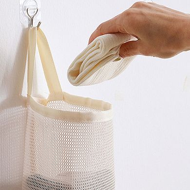 2 Pack Hanging Storage Bags Vertical Organizer Socks Storage for Closet Door Wall Space Saving