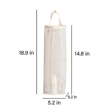 2 Pack Hanging Storage Bags Vertical Organizer Socks Storage for Closet Door Wall Space Saving