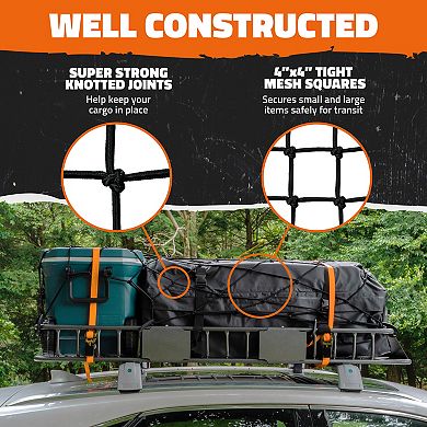 Mockins 36" x 20" Bungee Cargo Net (Stretches to 100" x 75")