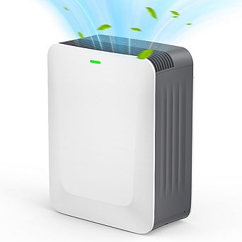 1485 sq. ft.3-Speed HEPA-True Console Air Purifier in Whites
