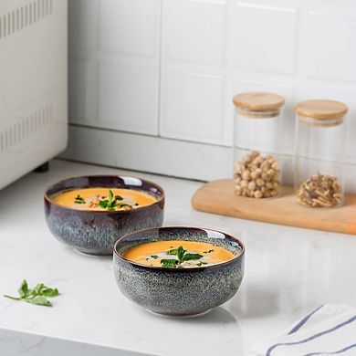 Ceramic Serving Bowls Set, 22oz, 2-Pack, Salad & Soup Bowls for Kitchen