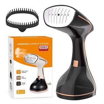 LOHEER Portable Clothes Steamer 1200W, 3 Steam Levels, 320ml Tank, 18 Min Runtime, LED Display