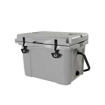 LOHEER Portable 25-qt Insulated Hard Cooler with 5 to 7 Day Ice Retention for Beach