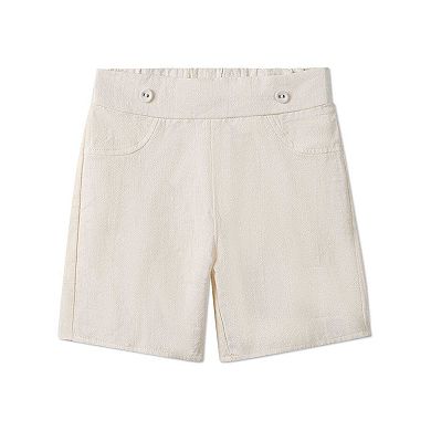 2 Piece Kids "Set The Sail" 100% Cotton Embroidered Shorts Set