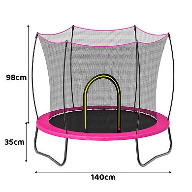 Loheer 55 inch Kids Spring Trampoline,Heavy Duty Rebounder for Indoor Outdoor Active Play