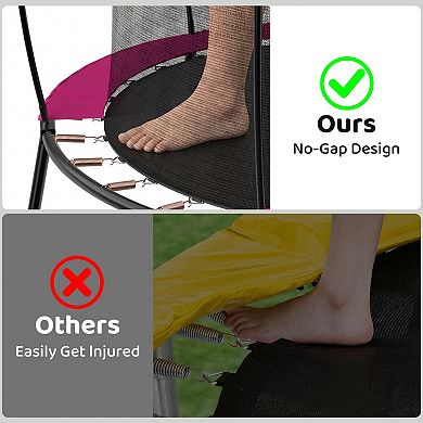 Loheer 55 inch Kids Spring Trampoline,Heavy Duty Rebounder for Indoor Outdoor Active Play