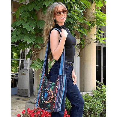 Kathmandu Collection Yin Yang Print Hobo Bag