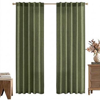 Blackout Curtains, Thermal Insulated Room Darkening Back Tab Panels