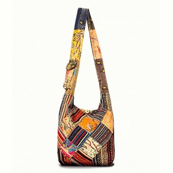 Kathmandu Collection Quilted Patchwork Hobo Bag