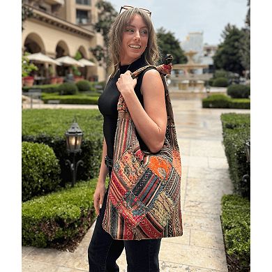 Kathmandu Collection Quilted Patchwork Hobo Bag
