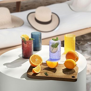 6-Piece Highball Glass Set Shatterproof, BPA-Free Acrylic Drinkware