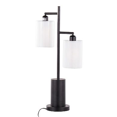 Loheer Contemporary Dual Shade Table Lamp