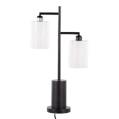 Loheer Contemporary Dual Shade Table Lamp