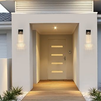 Outdoor Waterproof LED Crystal Wall Lamp 2 Pack