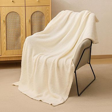 Super Soft Fluffy Throw Blanket, Lightweight Cozy All-Season Blanket