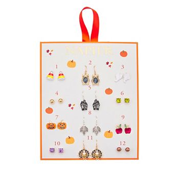 Napier 12-Pair Fall Themed Earring Set