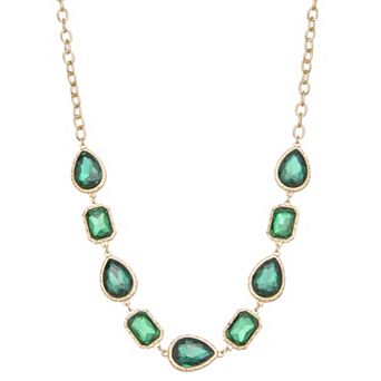 Emberly Gold Tone Statement Necklace