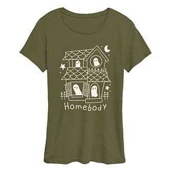 Women's Homebody Haunted House Graphic Tee