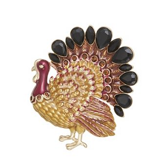 Napier Gold Tone Turkey Pin