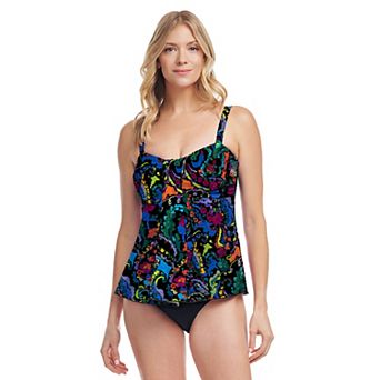 Women's Mazu Swim Drape Bandeau Tankini Top