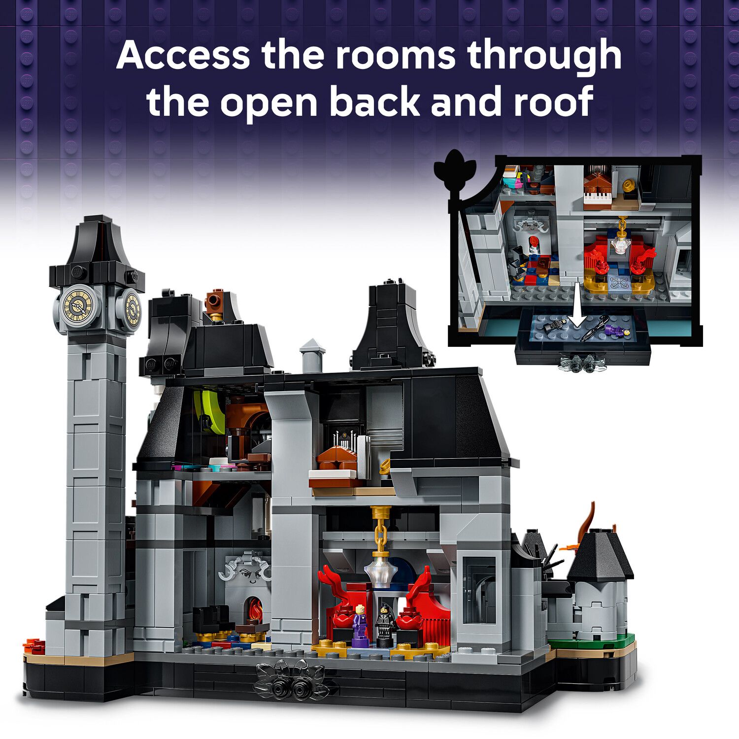Детский конструктор LEGO Wednesday Nevermore Academy 76788 Building Kit (890 Pieces) — фото 3