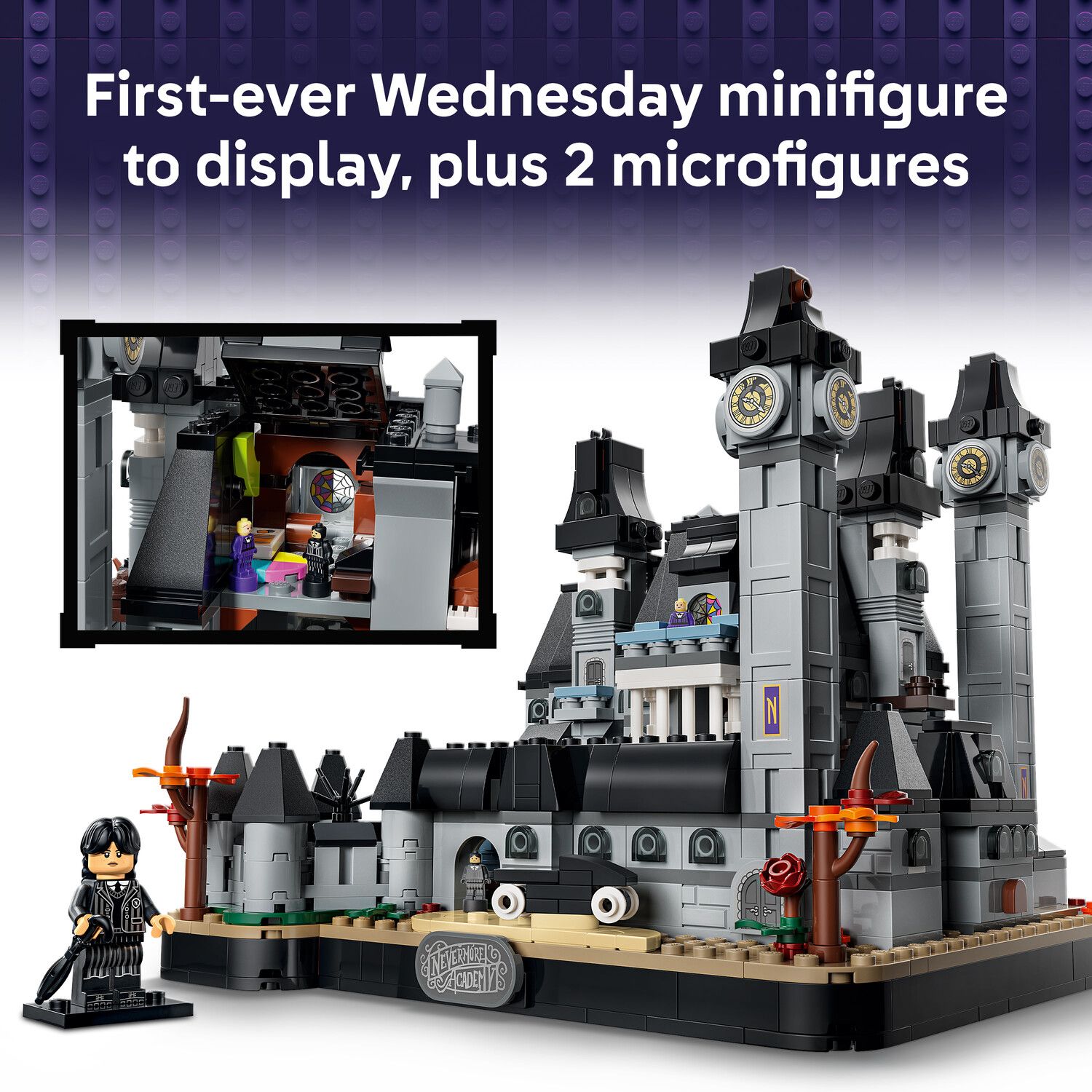 Детский конструктор LEGO Wednesday Nevermore Academy 76788 Building Kit (890 Pieces) — фото 5