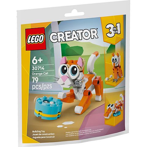 Детские конструкторы LEGO Creator Orange Cat 30714 Building Kit (79 Pieces)