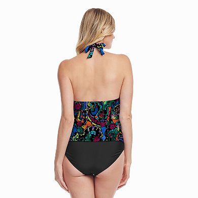 Women's Mazu Swim Scallop Halter Tankini Top
